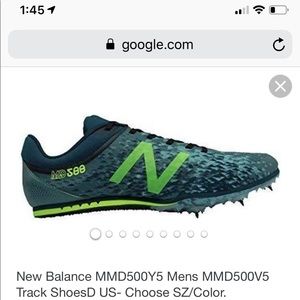 New balance cross country/track shoe size men 8